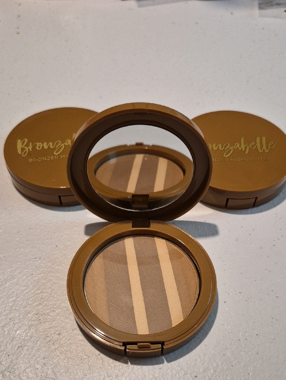 Lot Of 3 Belle Beauty by Kim Gravel Ray Of Sunshine Blushabelle Blush Bronzer